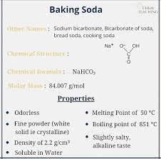 Baking Soda Chemical Structure Molar Mass Baking Soda