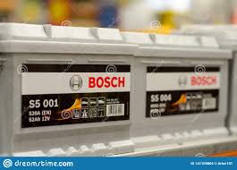 Kyiv Ukraine April 20 2018 Bosch Car Battery Editorial