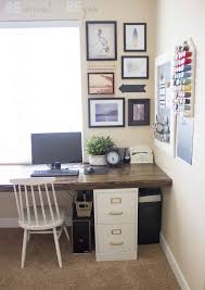Learn how to carve an office out of even the smallest of spaces, plus find clever solutions for storing paperwork and office supplies. Diy File Cabinet Desk Novocom Top