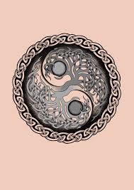 First Stage Of My Left Arm Sleeve Tree Of Life Yin Yang Contained Within A Celtic Band Thanks To Tree Tattoo Men Celtic Tree Tattoos Tree Of Life Tattoo
