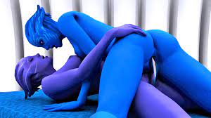 Amazingly seductive 3D bisexual blue alien babes having a threesome |  Porncraft 3d