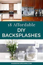 Modern kitchen backsplash is all about catching the eye. 18 Budget Friendly Diy Backsplash Ideas Kaleidoscope Living
