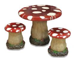 Mushroom Table And Chairs Stuffed Mushrooms Tea Time Party Mad Hatter Party