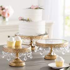 Davida 3 Piece Cake Stand Set Bridal Shower Cakes Strawberry Wedding Cakes Cake Stand Set