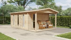 Holzhaus Mit Duschraum Und Wc Martin I 6 X 3 3 M 15 M2 70mm Hansagarten24 In 2020 Duschraum Haus Holzhaus