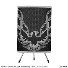 Pontiac Trans Am T A Screaming Chicken Muscle Car Table Lamp Home Decor Garage Gearhead Turbo Muscle Car Hotrod Car Table Table Pendant Printed Shower Curtain