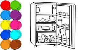 Today we're learning how to draw a cartoon popsicle. Drawing For Kids How To Draw Fridge Coloring Pages For Toddlers Mirza Colors Kids Youtube