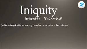 Examining your works waiting to feel saved. How To Pronounce Iniquity Youtube