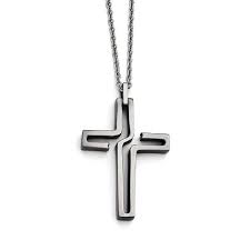 Overstock Com Online Shopping Bedding Furniture Electronics Jewelry Clothing More Steel Cross Necklace Mens Cross Necklace Cross Necklace Silver