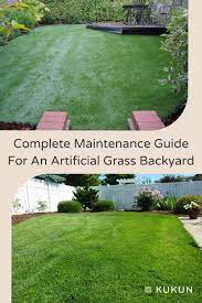 How To Maintain And Care For An Artificial Grass Backyard Artificial Grass Backyard Backyard Maintenance Artificial Grass