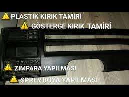 Plastik Gosterge Panel Aksam Kirik Tamiri Zimpara Ve Sprey Boya Yapilmasi Youtube