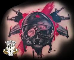Trash Polka Tattoo Cat Soldier Warrior Old School Coloured Tattoo Antalya Turkey Tatovering Inspirational Tattoos Tattoos Color Tattoo