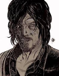 Zombie Art Daryl Dixon Zombie Zombie Art By Rob Sacchetto Zombie Art The Walking Dead Daryl Dixon Walking Dead