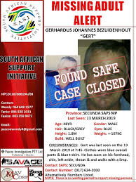 Miles for missing people is an annual running event held by the charity missing people. Update Missing Man Found Mr Ridge Times Newspaper Facebook