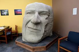 Day Trips: John Wayne's Head in Lubbock: Hefty chunk of California  sandstone becomes John Wayne's head in Lubbock library