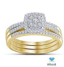 Pin On 3 Piece Bridal Ring Set