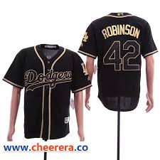 Black And Gold Jersey Mlb Men S Los Angeles Dodgers 42 Jackie Robinson Black Gold Cool Base Jersey Dodgers Jerseys Dodgers Jackie Robinson