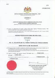 Apply signboard license after company incorporation as without signboard license doing business is an offence. License Kamui