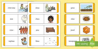 Engaging questions and fun visuals here is a list of all of the skills that cover phonics! Teacher Made Ew Sound Word And Picture Cards