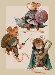 Mouse Warrior Character Design Fantasy Character Design Mouse Illustration