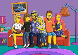 Your Friends And Family As Yellow Characters Great Gift Idea Etsy Custom Family Portrait Anime Poses Unicorn Pictures