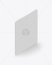 Ipad pro mockup in a landscape position against a solid background. Ipad Pro 12 9 Isometric Clay Right Mockup In Device Mockups On Yellow Images Object Mockups