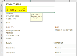 Invoice Template In Excel How To Create Invoice Template In Excel