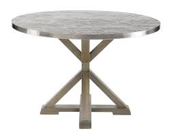 Our roundup of top expandable dining tables will effortlessly transition from a table for 6 to 12 when those dinner plans inevitably change. Round Metal Dining Table Bernhardt