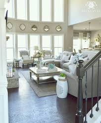 Mirrors Above Sliding Glass Doors And Layout Of Furniture Accessories Neutral Living Room Home Decor Spring Living Room