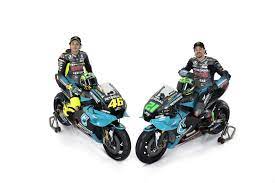 The petronas yamaha srt team enjoyed a maiden victory at the jerez opener with quartararo, and the team would the petronas yamaha srt team have already shown huge progression since debuting in motogp, and target even more success in 2021. Rossi S New Motogp Bike Unveiled At Petronas Yamaha Launch The Race