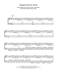 Taken By Trees Sweet Child O Mine Sheet Music Notes Chords Score Download Printable Pdf Sweet Child O Mine Sheet Music Notes Learn Piano Songs