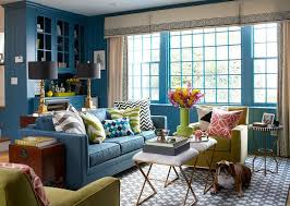 Buy coffee table with stools and get the best deals at the lowest prices on ebay! Blue Sofa With Gold X Stools As Coffee Table Contemporary Living Room