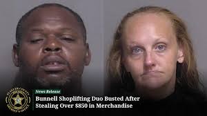 𝐁𝐮𝐧𝐧𝐞𝐥𝐥 𝐒𝐡𝐨𝐩𝐥𝐢𝐟𝐭𝐢𝐧𝐠 𝐃𝐮𝐨 𝐁𝐮𝐬𝐭𝐞𝐝 𝐀𝐟𝐭𝐞𝐫  𝐒𝐭𝐞𝐚𝐥𝐢𝐧𝐠 𝐨𝐯𝐞𝐫 $𝟖𝟓𝟎 𝐢𝐧 𝐌𝐞𝐫𝐜𝐡𝐚𝐧𝐝𝐢𝐬𝐞 𝐟𝐫𝐨𝐦  𝐆𝐫𝐨𝐜𝐞𝐫𝐲 𝐒𝐭𝐨𝐫𝐞 On July 18, the Flagler County Sheriff's Office's  Problem Area Crime Enforcement Unit ...