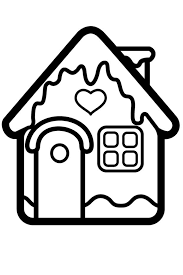 How To Draw A House For Christmas Christmas House Coloring Page For Kids Christmas Coloring Books Santa Coloring Pages Drawing Books For Kids