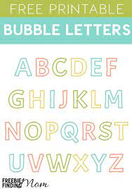 These are letters of the english alphabet from a to z. Free Printable Bubble Letters Alphabet Bubble Letters Alphabet Lettering Alphabet Free Printable Alphabet Letters