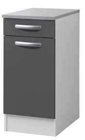 meuble de cuisine bas 1 porte et 1 tiroir gris ombre h 86 x l 40 x p 60 cm leroy merlin meuble bas cuisine gris ombre meuble cuisine