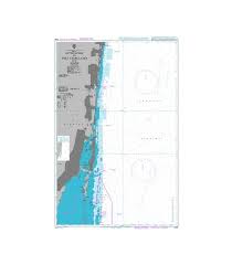 British Admiralty Nautical Chart 3699 Approaches To Port Everglades And Miami