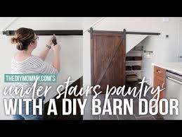 You can paint it to match your kitchen color. How To Build An Under Stairs Pantry With A Diy Sliding Barn Door The Diy Mommy
