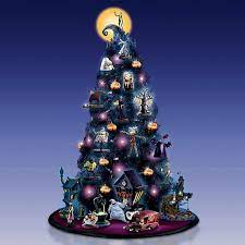 Maybe you would like to learn more about one of these? This 3 Foot Nightmare Before Christmas Tree Is Covered In Purple Lights And Character Ornaments