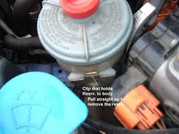 Locate the power steering fluid reservoir. How To Power Steering Fluid Change And Flush Extremeprelude Com
