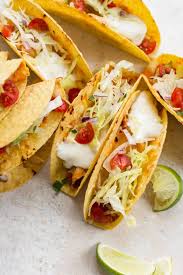 These Oven Baked Chicken Tacos Are The Perfect Easy Family Dinner They Re Cheesy Crispy And Yummy Chicken Recipes Sweet Potato Casserole Baked Chicken Tacos
