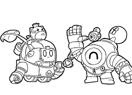 Nani is one of the harder to play brawlers in brawl stars. Sprout And Nani Brawl Stars Coloring Page Free Printable Coloring Pages For Kids