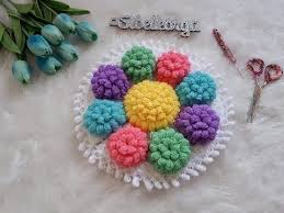 Popcorn Ciceklerle Suslenen Guzel Bir Modeli Popcorn Lif Yapilisi Videolu Olarak Bastan Sonra Kadar Anlatimiyla Sizinle Kola Orgu Tig Isleri Tig Isi Cicekler