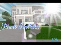 Bloxburg Aesthetic Plant Based House 30k Youtube Modern House Plant Aesthetic Image House
