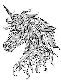 Fantastic unicorn coloring page in exquisite style. Pin On Color Animals