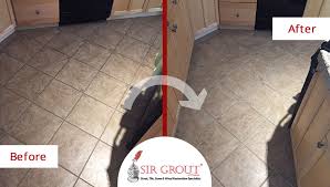 Fill one bucket with 1 gallon of warm water. A Grout Cleaning Service In Scottsdale Az Gave This Kitchen Floor A Whole New Look