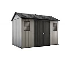 Abri metal gris aspect bois vieilli. Chalet Jardin Abri Jardin Resine Brossium 1175 6 5m Gris Br