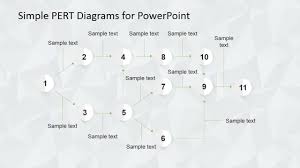 simple pert diagram for powerpoint