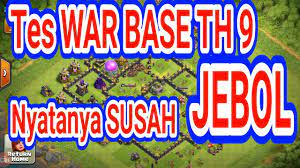 Maybe you would like to learn more about one of these? Nyatanya Susah Jebol Tes War Base Th 9 Layout War Base Youtube