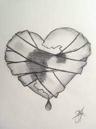 Life In The Real World 3 Heart Drawing Heartbroken Drawings Broken Heart Drawings